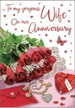 This anniversary card artwork captures a vision of heartfelt celebration, as though laid out on a calm morning table in Somers Town, not far from the bustle of St Pancras. A lush gathering of red roses stretches diagonally across the scene, their velvety petals saturated in deep, passionate crimson, each bloom glowing with subtle highlights that suggest gentle daylight pouring through a nearby window. Nestled between the roses are sprigs of delicate greenery, their soft, feathery textures adding contrast and a sense of freshly cut foliage. Below the flowers, the surface shimmers lightly, supporting a heart-shaped locket, strands of dainty pearls, and jewel-like adornments that catch and scatter the light in tiny reflections. A neatly folded envelope rests close by, its plainness balancing the richness of the surrounding details and hinting at a handwritten message waiting within. The background is washed in warm reds, blush tones, and tender whites, punctuated by sparkling heart motifs and the graceful silhouette of a single butterfly hovering in stillness. Together, these elements create a mood of quiet magic and sincere devotion, like the moment you pause before handing over flowers and a card to the person you love. It feels both celebratory and serene, the sort of card a Somers Town couple might choose after arranging same-day anniversary flowers for delivery to a favourite flat overlooking the local streets, determined to mark another year of shared promises and affectionate glances.